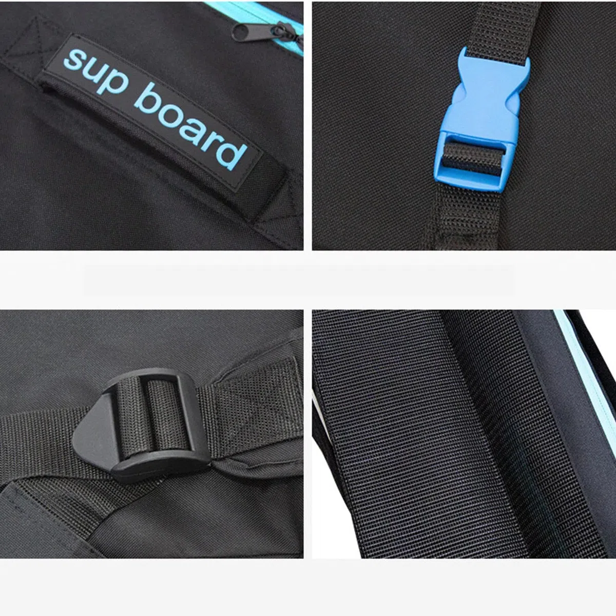 Zaino per paddleboard, 125 l, gonfiabile, impermeabile, con tracolla imbottita, per SU-P, tavola da surf e