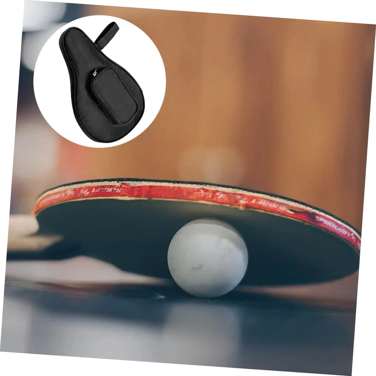 UPKOCH per Racchette Pong Custodia Portatile con Zip per Amanti Del Tennis Tavolo e Facile per Sportivi