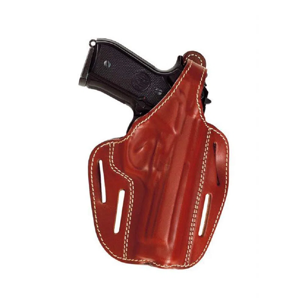 VEGA HOLSTER Fondina in Cuoio H199 a Sgancio a Rapido Colore Nero (Destra)