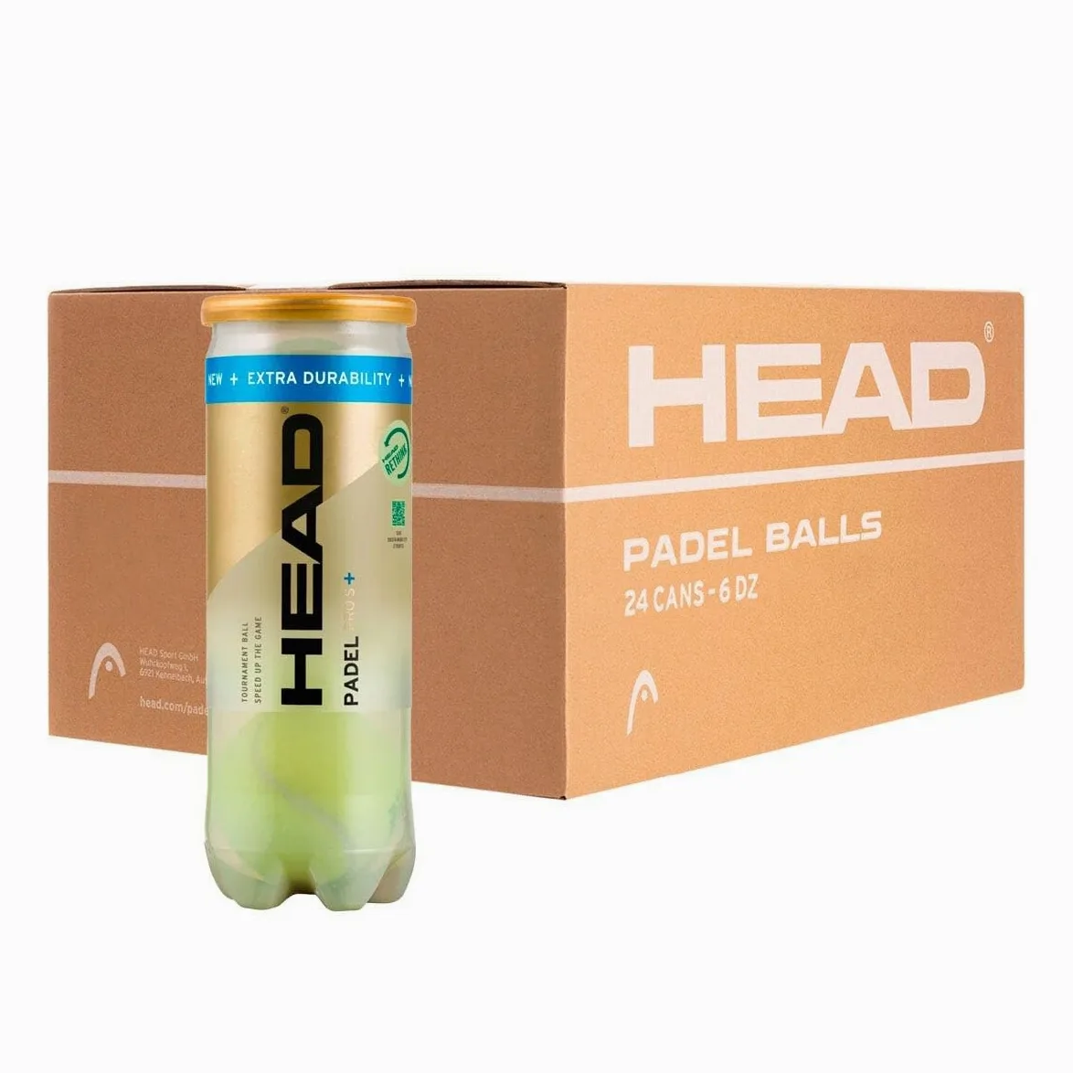 HEAD SCATOLA DI 24 LATTINE DI 3 PADEL PRO S + PALLINE
