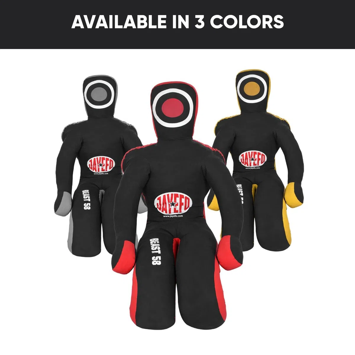 JAYEFO Beast 58 BJJ - Ciuccio brasiliano JIU Jitsu per wrestling, sottomissione, arti marziali miste, allenamento MMA, sacco da boxe, allenamento, karate, judo.