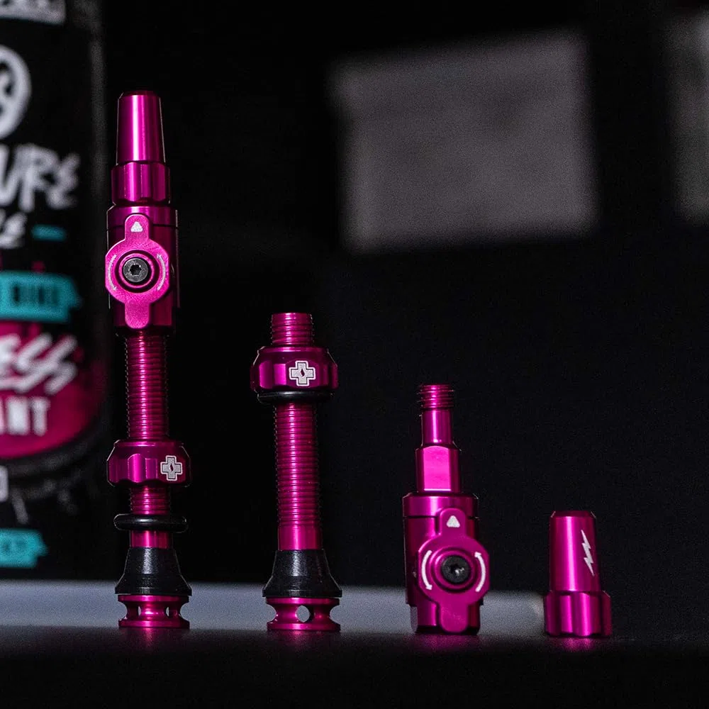 MUC-OFF accessorio valvola tubeless big bore lite medium 1 coppia iridescente