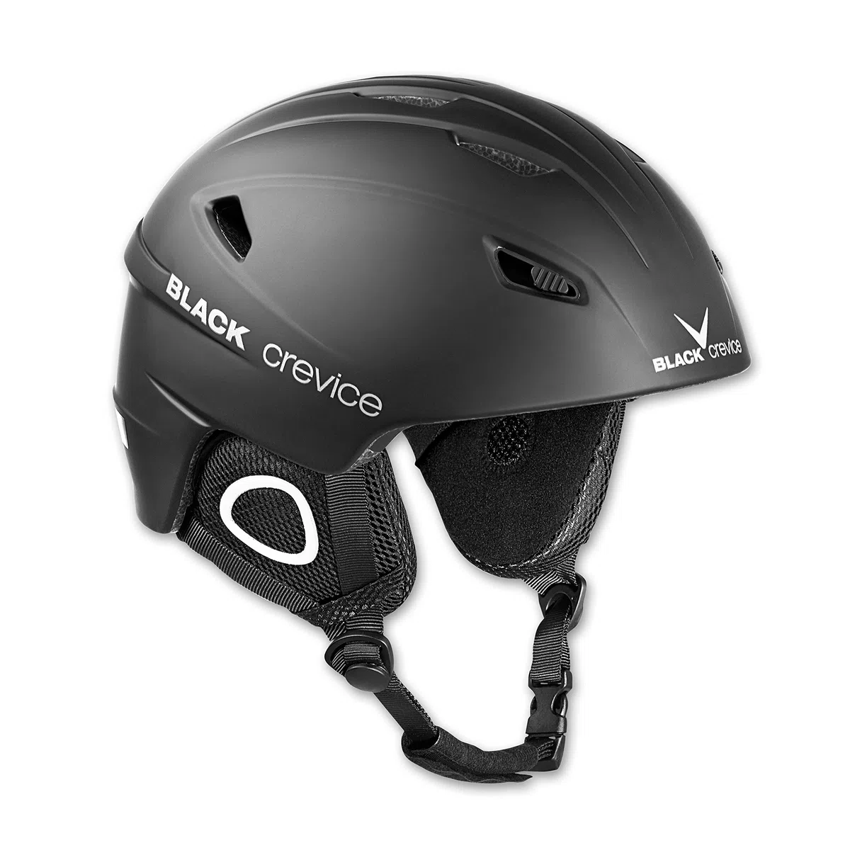 BLACK CREVICE Kitzbühel Casco da sci (Medium, Nero)