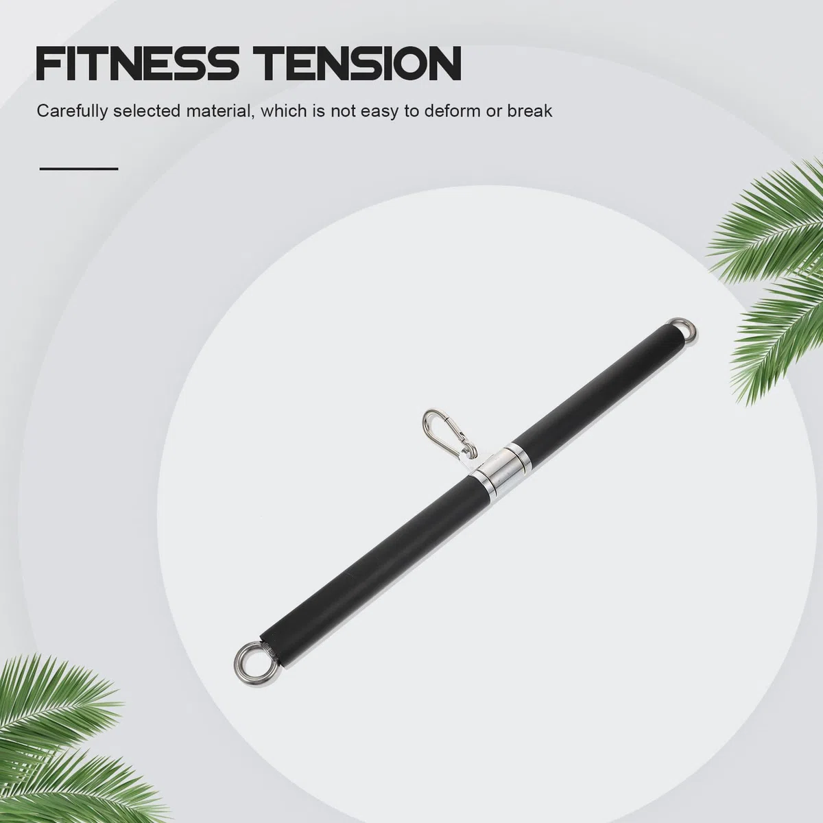 GALPADA Asta di Trazione Dritta Barra Corta con Anello Cuscinetto | Acciaio Inossidabile, 1 Pezzo, Palestra e Casa, per Attrezzature da Sollevamento e Sistemi Fitness Domestici