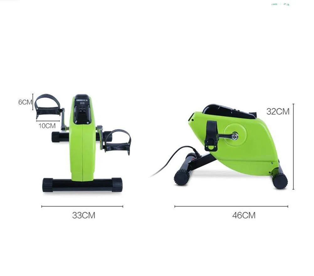 Pedale Elettrico Creativo, Monitor LCD e Telecomando, Cyclette e Pedale Ginnico, Venditore ambulante Medico per Recupero di Gambe, Braccia e Ginocchia, Esercizio Fitness, Palestra