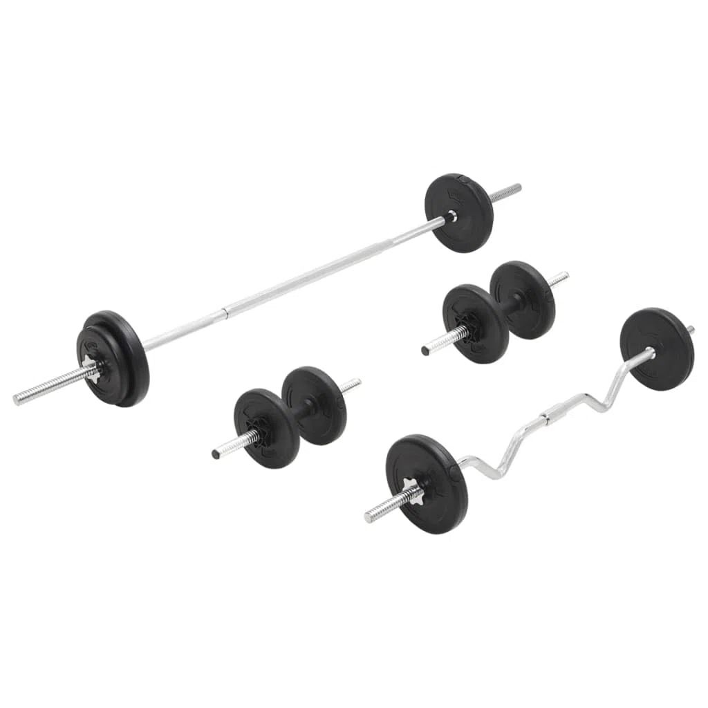 vidaXL Set Bilanciere e Manubri 30 kg