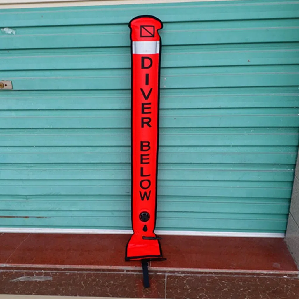 Milageto Scuba Diving SMB Safety Sausage Surface Marker Tubo di Segnale E Mulinello da Immersione - Blu