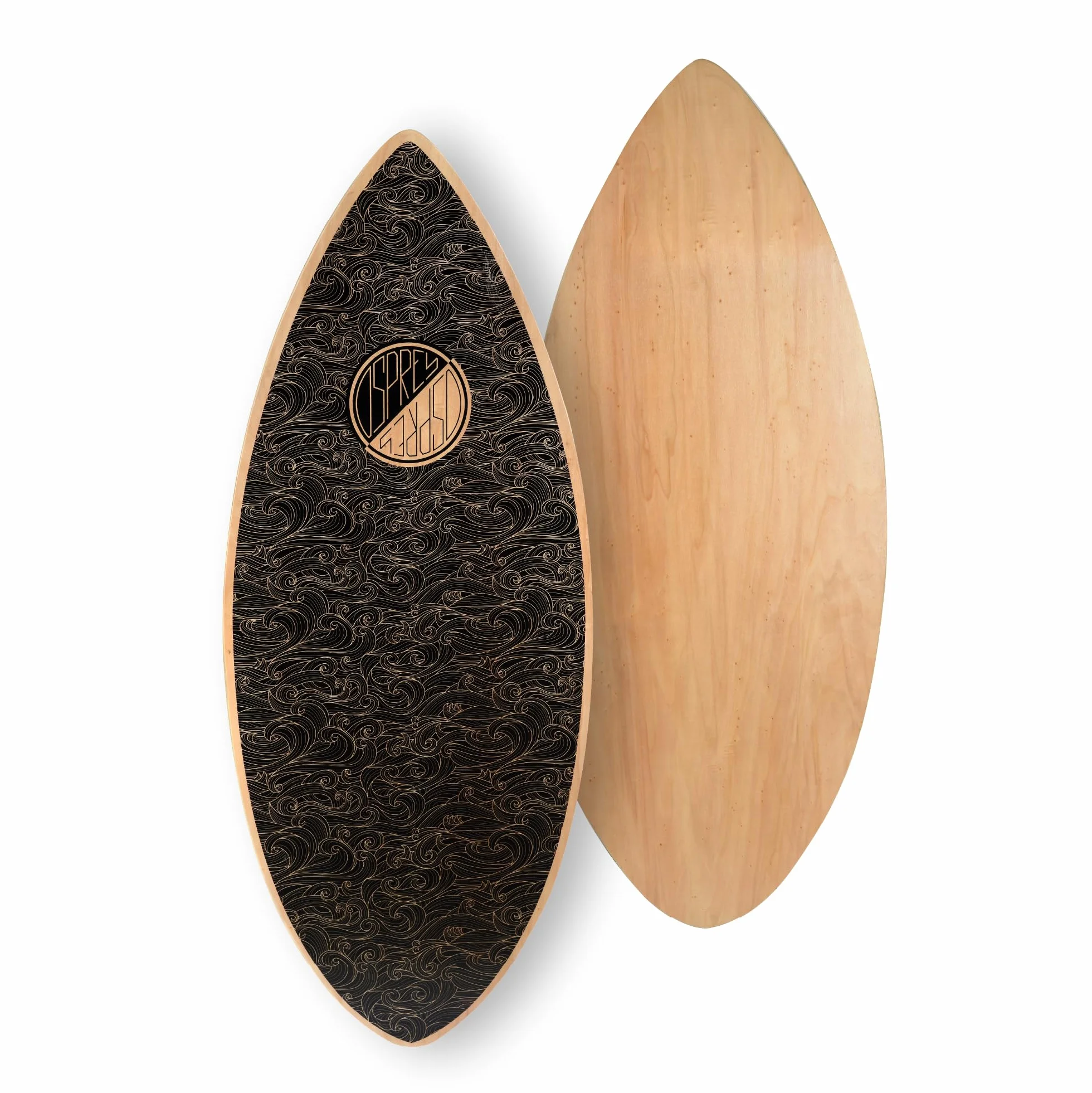 Osprey Skimboard da surf per bambini e adulti, 104 cm, per principianti, con struttura in legno a 7 strati, design multipli