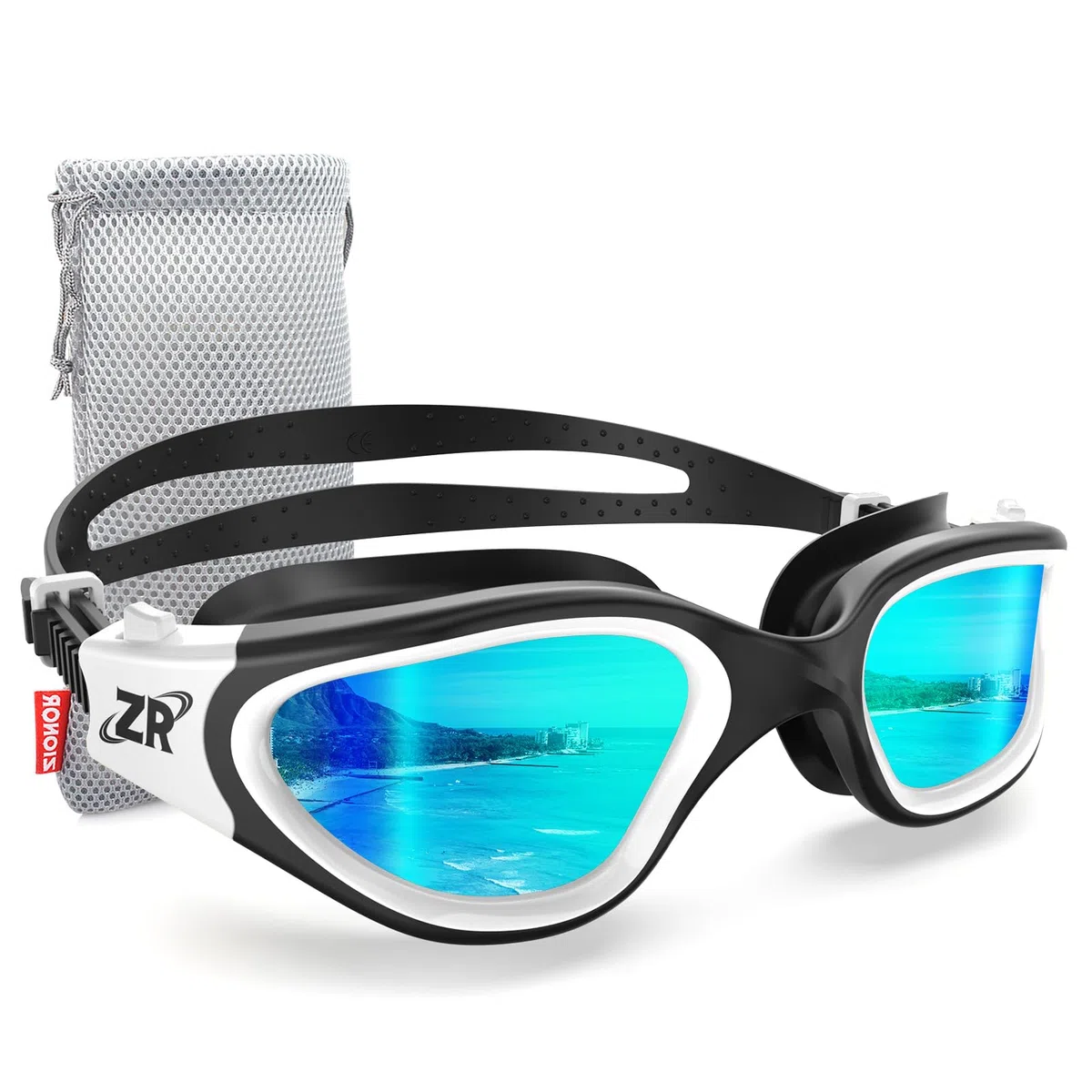 ZIONOR G1 NEW - Occhialini da nuoto polarizzati per adulti, unisex | Antiappannamento, protezione UV al 100%, impermeabile e nasello regolabile