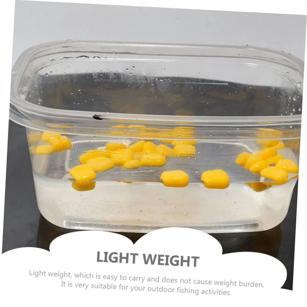 SUPVOX Esca Di Mais Esche Per Attrezzatura Da Pesca Esche Di Trote Piccole Da Pesca Affondanti Di Grano Di Mais Simulazione Di Per Carpe Plastica Yellow