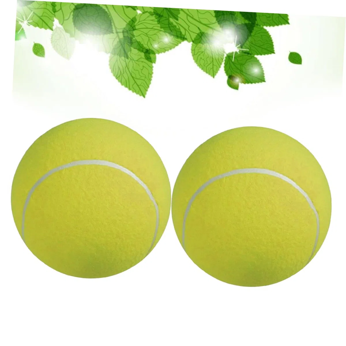Hemobllo Palla da Tennis Grande 24cm per Cani e Ragazzo Ragazza con Ago per Gonfiaggio, in Gomma e Fibra Sintetica, Morbida e Flessibile per Giochi All'aperto