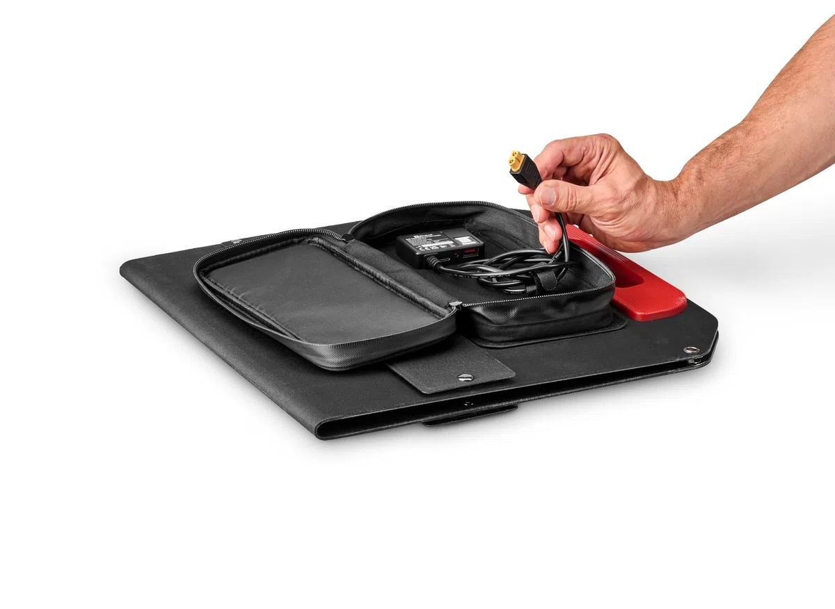 Einhell - Pannello solare originale da 40 W (pannello solare portatile, 40 W, pieghevole, per campeggio e attività all'aperto, accessorio per stazione di alimentazione a batteria Einhell, con 1 cavo