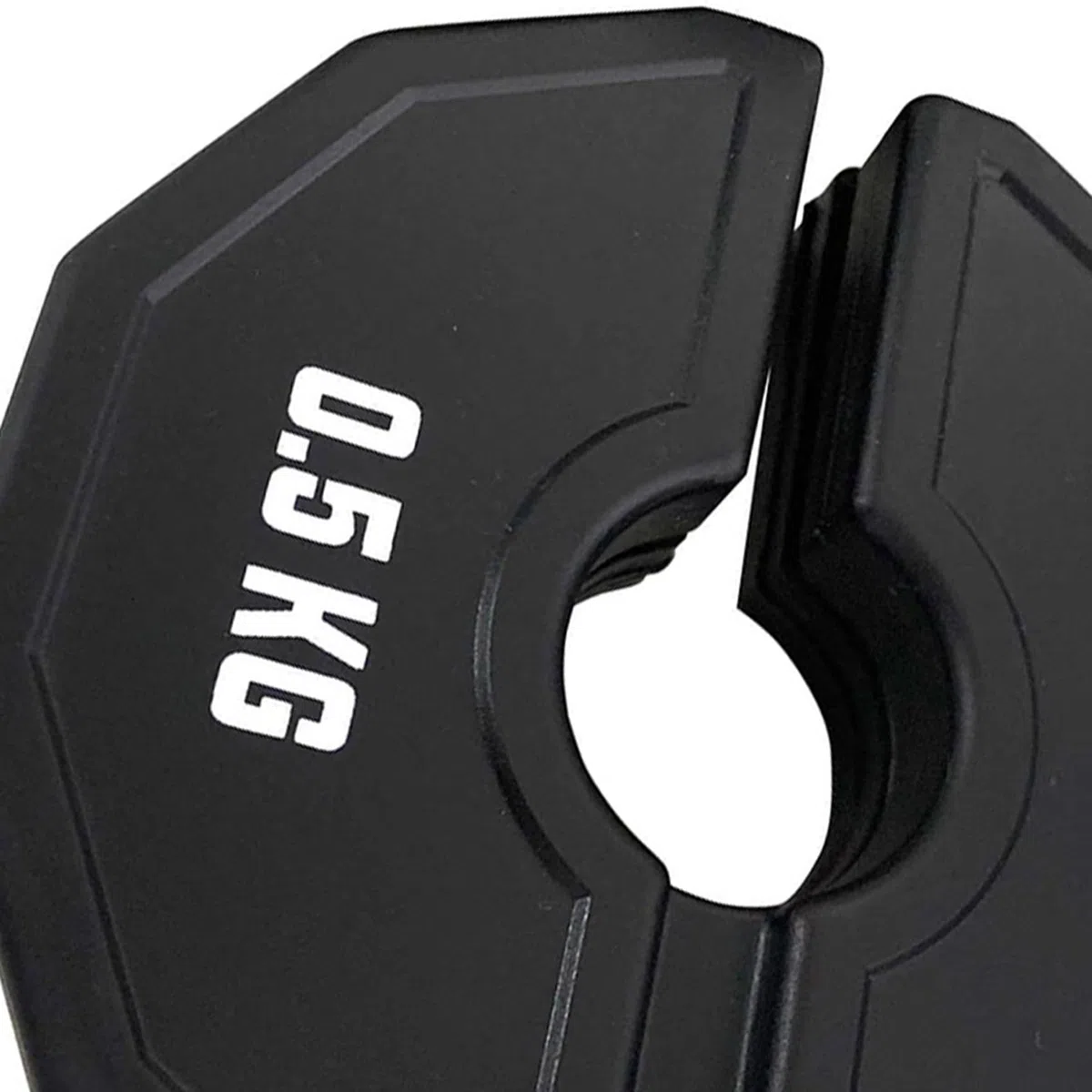 4X Gym Micro-Plates Dumbbell Fractional Weight Plate Rubber Fractional Weight Plates ADD-On Change Nero 0,5 kg