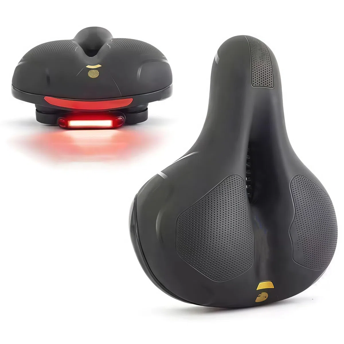 Sella Bici Comoda in Gel per Giant XTC SLR 29 2 2021 | Sella Bici Comoda con Fanali Posteriori Ricaricabili Sella Per Bicicletta Uomo Donna Cuscino Posteriore per Bicicletta