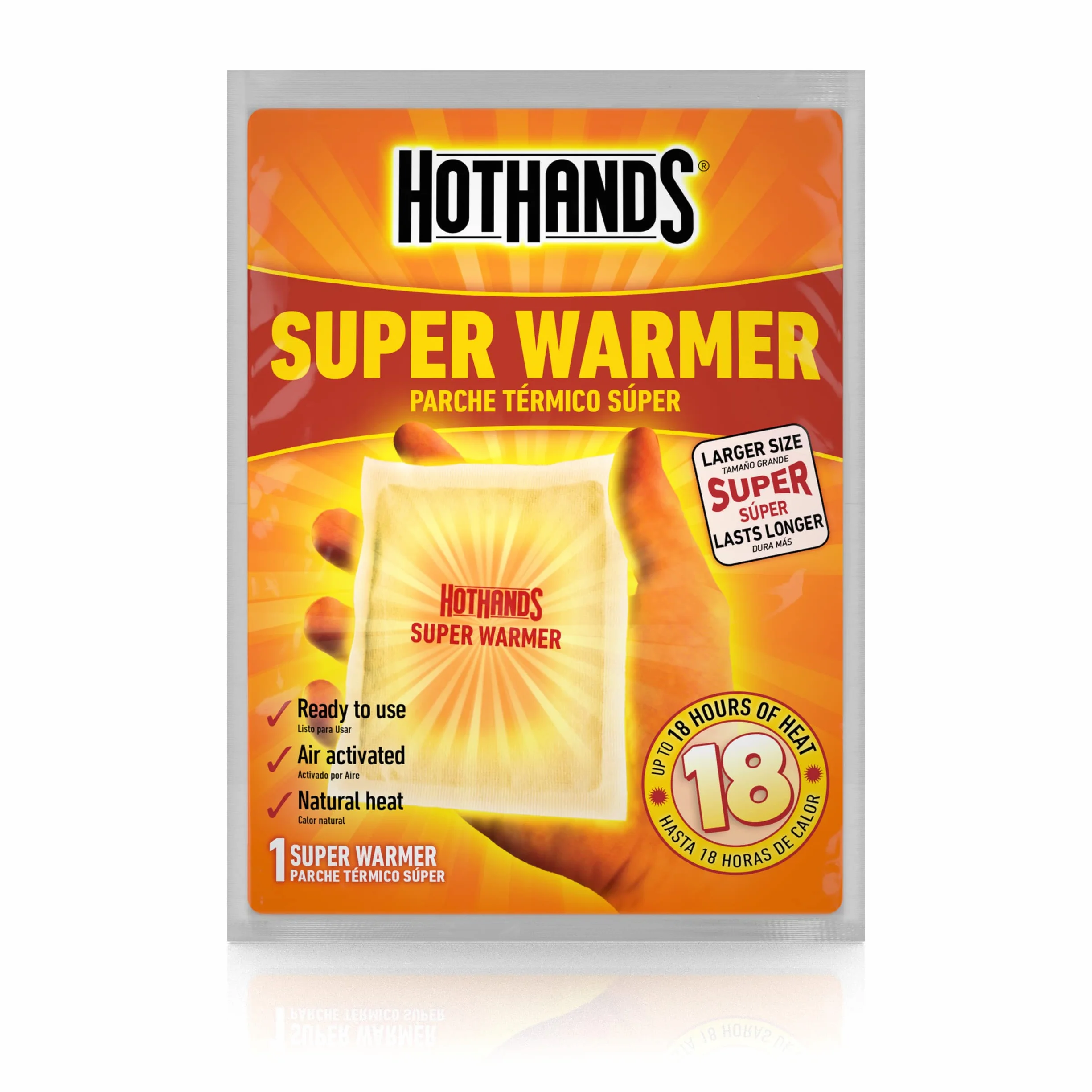 HotHands Scaldabagno per corpo e mani, a lunga durata, sicuro, naturale, inodore, attivato dall'aria, fino a 18 ore di calore, 40 scaldini singoli