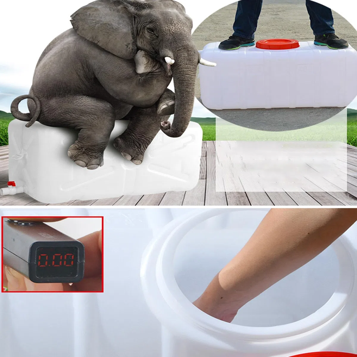 Serbatoio Acqua Tanica con Rubinetto Campeggio Bottiglia di Acqua Potabile Secchio Car Wash Carrier Attrezzature Benne per La Casa,Picnic,Self-Driving Tour(Size:25L)