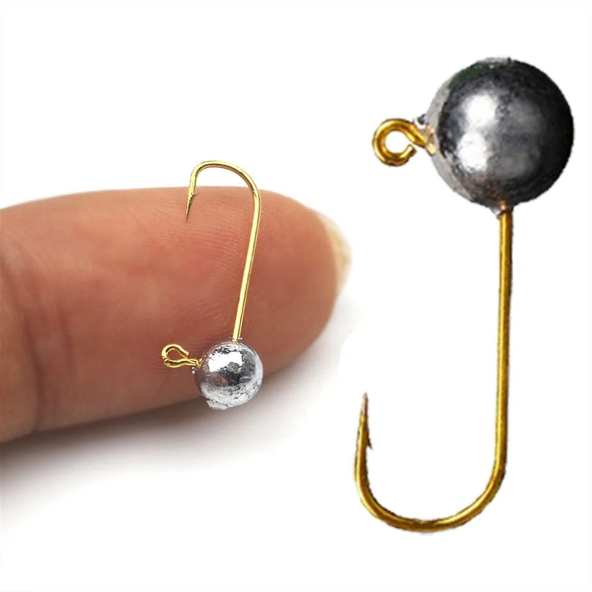 Amo da pesca 10pcs / lot Micro Jig Head Gancio da pesca 1G-5G Gancio da pesca del ghiaccio Mini manovella Jig Fishhook Accessori morbidi Attrezzatura da pesca Ami da pesca mare ( Color : 5g )