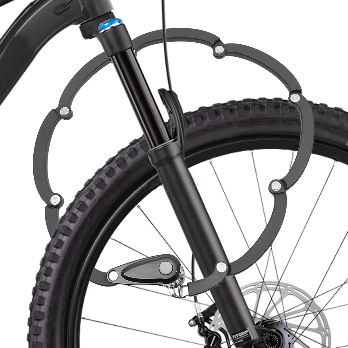 Lucchetto pieghevole per bicicletta, lunghezza 85 cm, combinazione a 4 cifre, per bicicletta, e-bike, bici da corsa, mountain bike