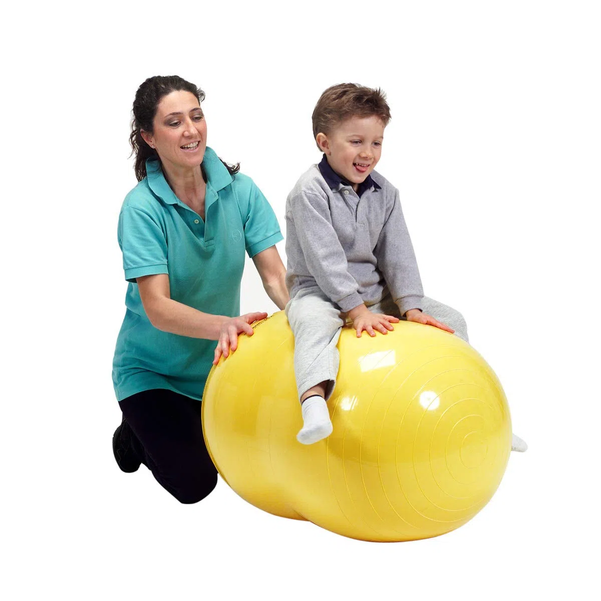 GYMNIC Physio Roll Palla doppia per fisioterapia, ideale per esercizi di equilibrio, coordinazione e supporto terapeutico per bambini, adulti e anziani
