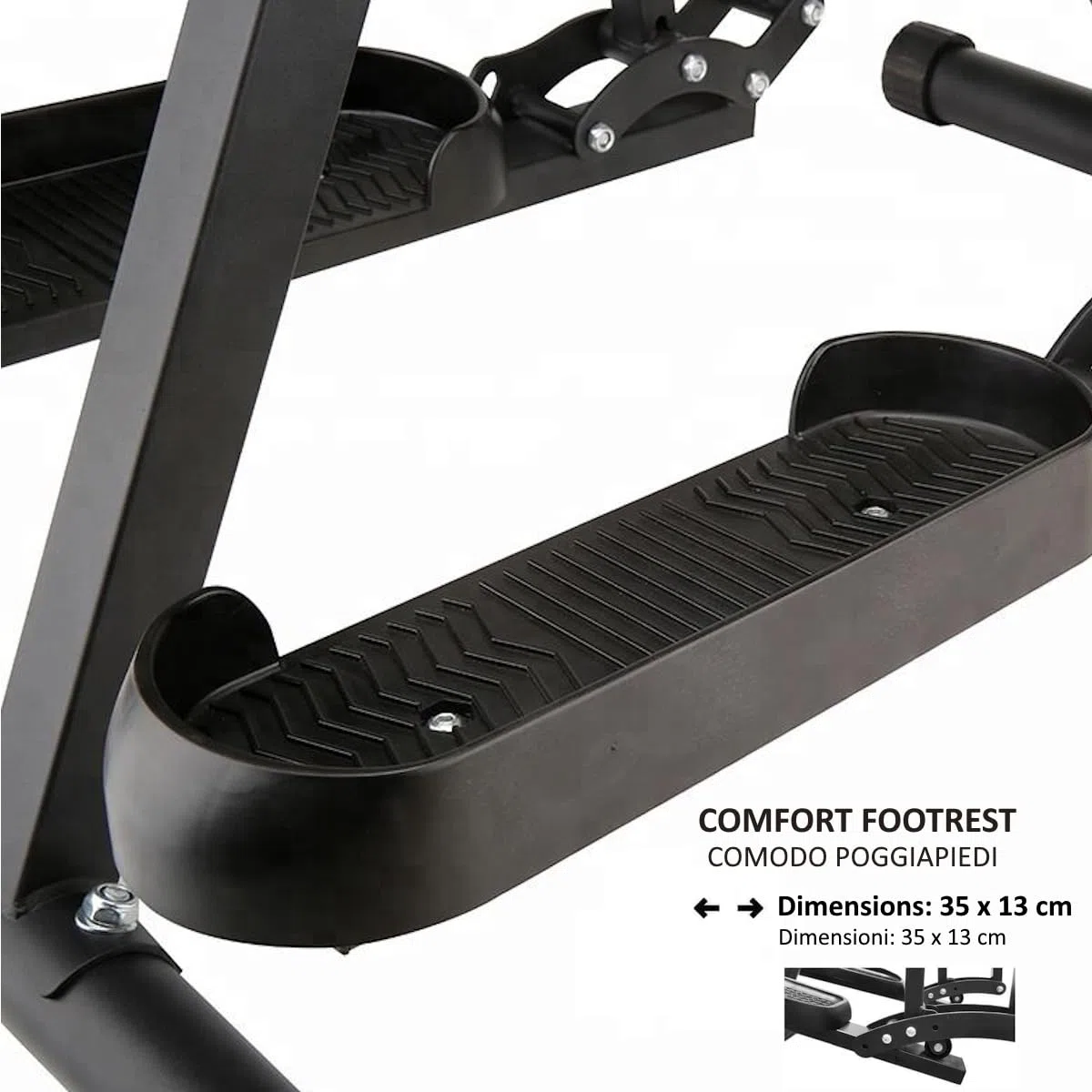 Air Walker Trainer - Ellittica Fitness a Basso Impatto per Allenamento Cardio in Casa, Cyclette Pieghevole con Display LCD, in Acciaio Robusto Attrezzo per Dimagrimento e Tonificazione