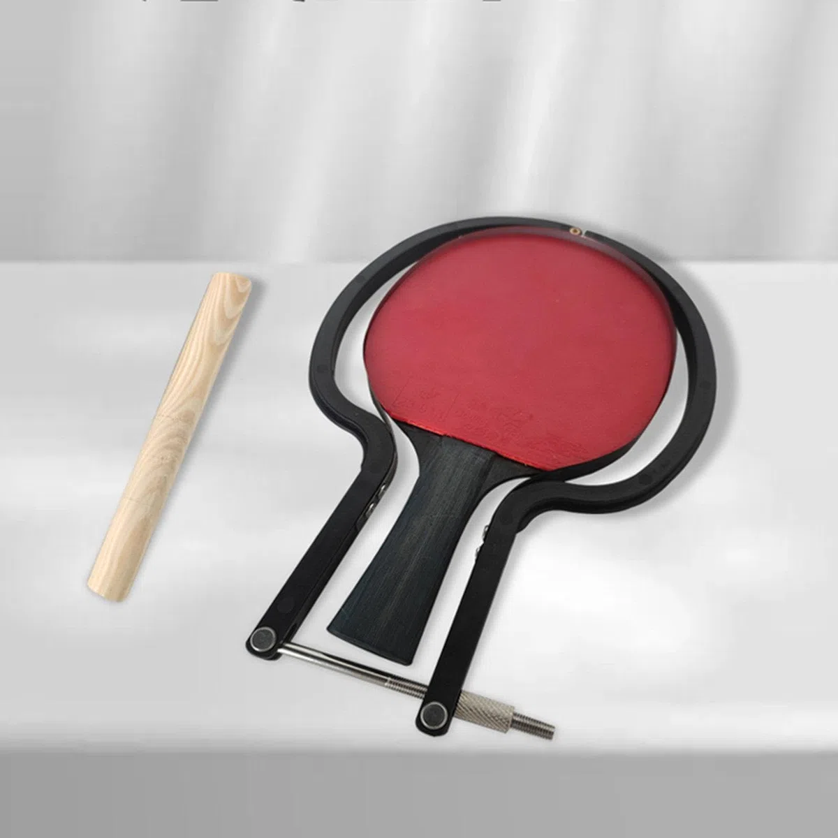 Taglierina Pong per Rifinitura Gomma Racchette, Kit Taglio Universale per Penhold e Shakehand, Strumento Regolabile e Stabile