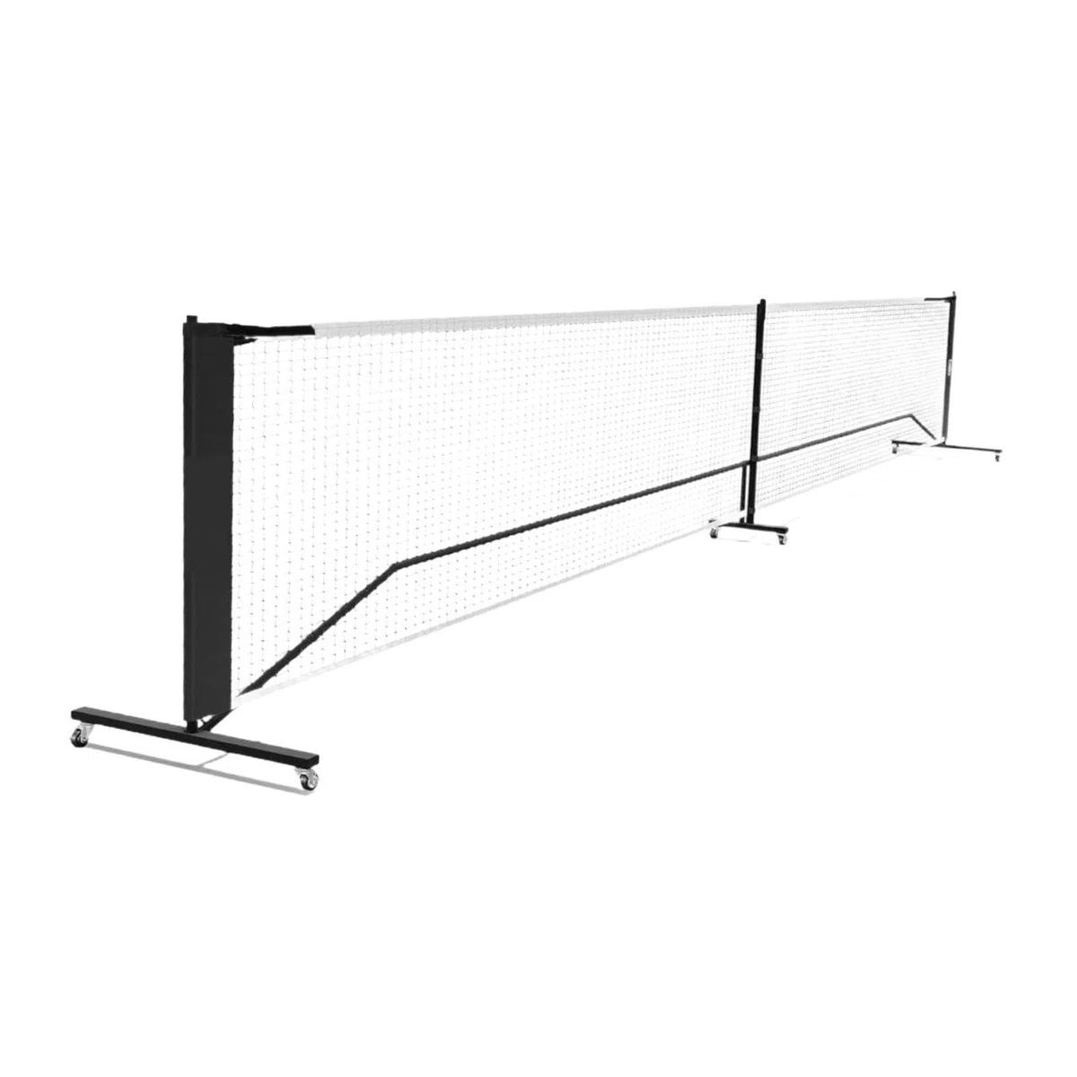Robusta Rete Portatile da Pickleball con Ruote Facili da spostare, | divertenti giochi di tennis all'aperto, realizzata in rete di poliestere e stabile struttura in tubo di metallo, da badminton