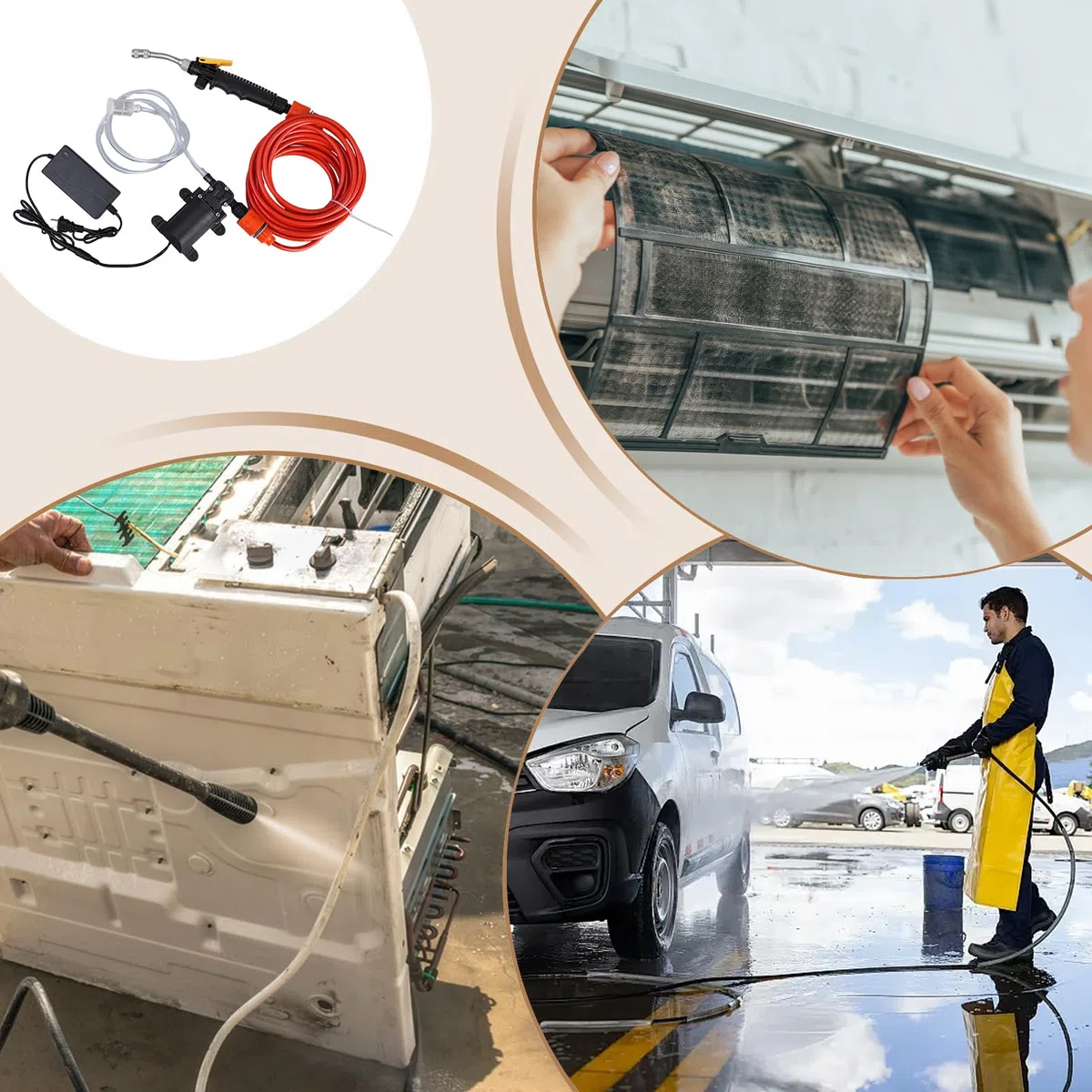 Idropulitrice Portatile Detailing | Idropulitrice Per Lavaggio Auto Per Casa Giardino Fai-da-Te Miglioramento Pulizia Domestica Campeggio Auto Barca Doccia
