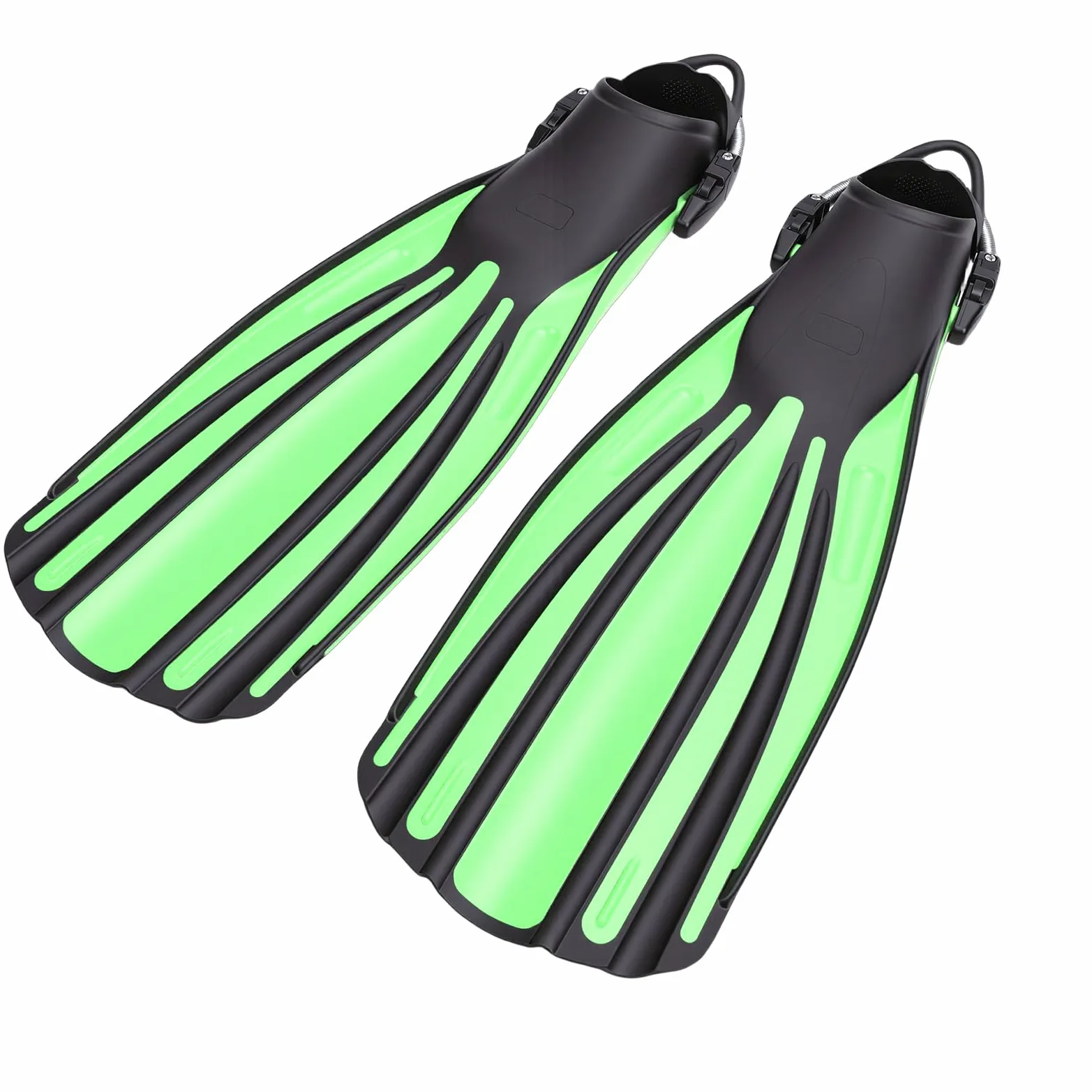 Tonysa Pinne per Immersione per Snorkeling Subacqueo, Pinne per Nuoto con Tallone Aperto Regolabili con Design Senza Cuciture, a Lama Corta Materiale TPR per Adulti con Borsa da Viaggio
