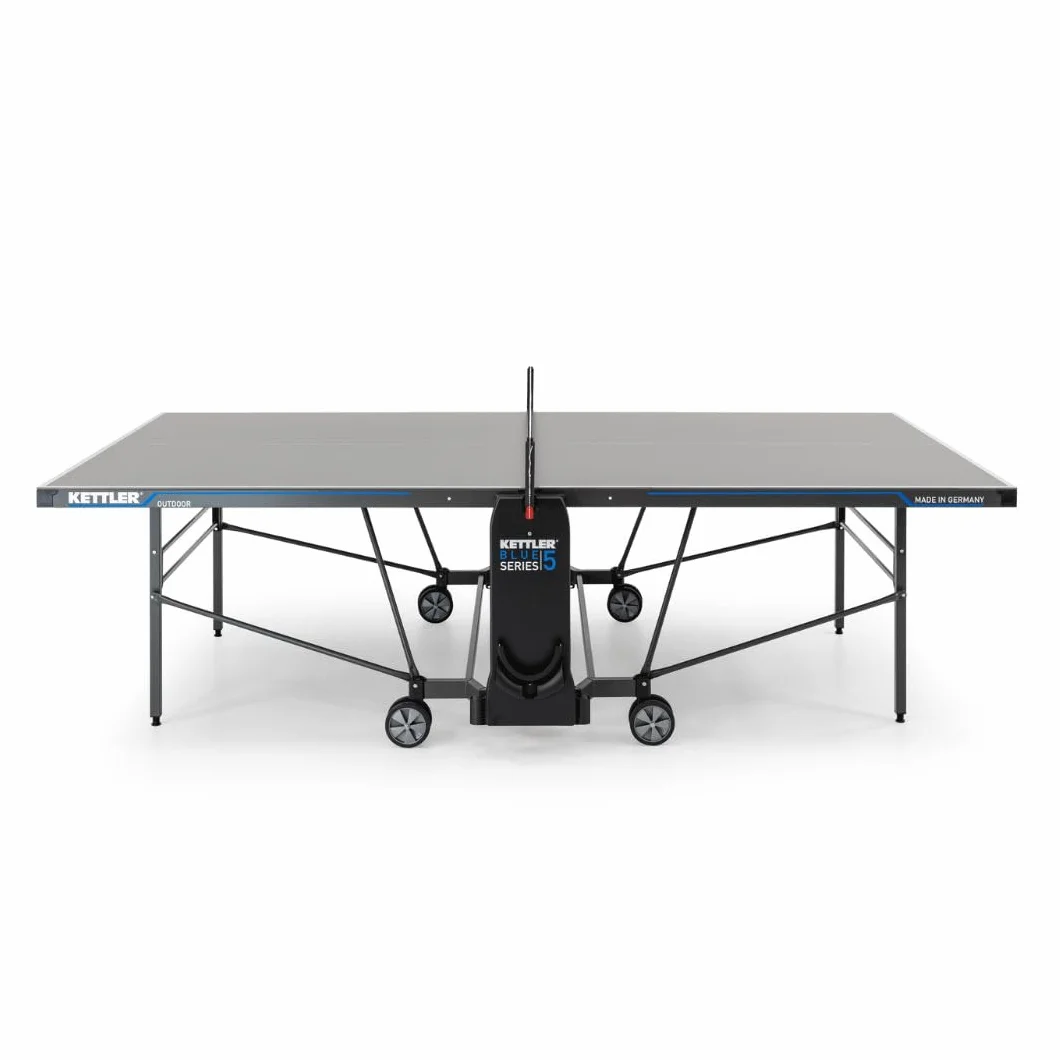 KETTLER K5 Outdoor I tavolo da ping pong professionale per esterni I qualità torneo I robusto pannello in resina I melaminica da 5 mm I con strato protettivo antigraffio I Made in Germany