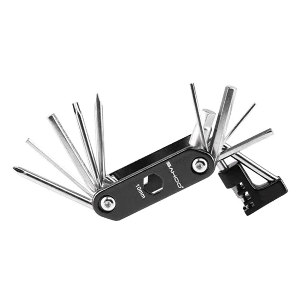 Lixada 14 in 1 Kit di Strumenti di Riparazione Bici con Mini Pompa Bottiglia per Attrezzi da Bici da 750 ml Set Bicicletta Mend Multi Funzione