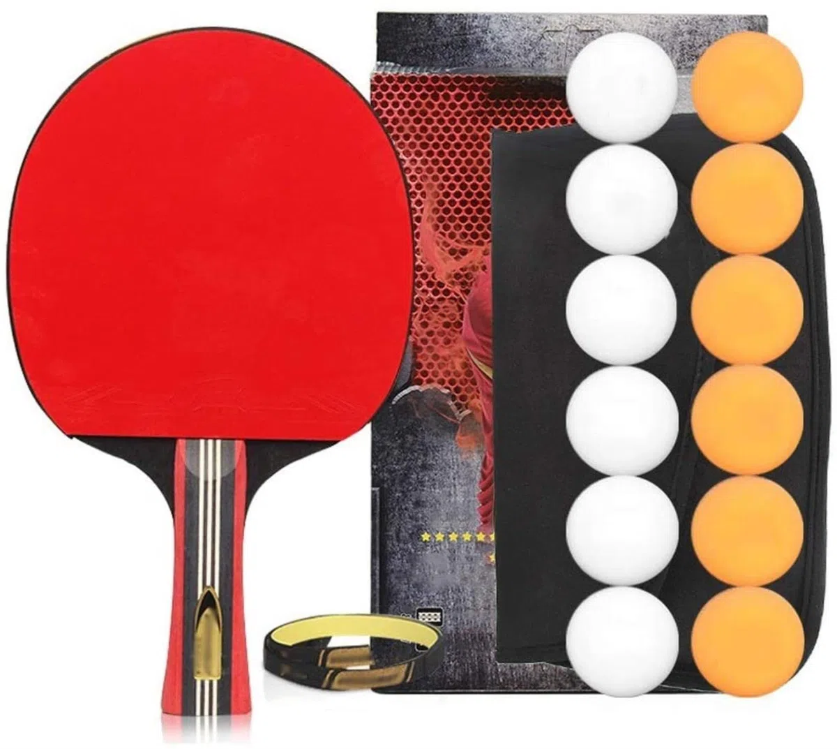 Set di racchette da ping pong, Six-Star Professional-Level Single Racket