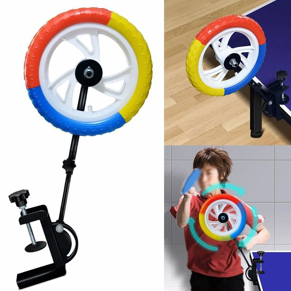 Dispositivo di allenamento per ping pong per pratica Topspin, regolabile e retrattile con fissaggio a morsetto, compatibile con la maggior parte dei tavoli