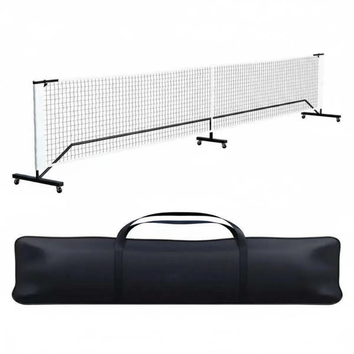 LOVIVER Rete Pickleball Portatile Rete da Allenamento Rete da Campo Rete Smontabile in Poliestere E Ferro Montaggio Rapido E Custodia Compatta Adatta a