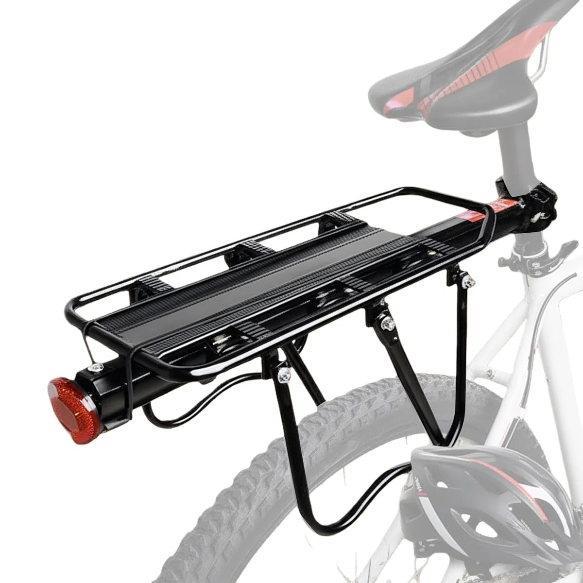 Portapacchi Posteriore Bici Carico 25 kg Sblocco Rapido con Attrezzi | Universale Portapacchi Borsa Da Bicicletta per Ciclismo Montano Urbano Pendolarismo Trasporto Outdoor Unisex