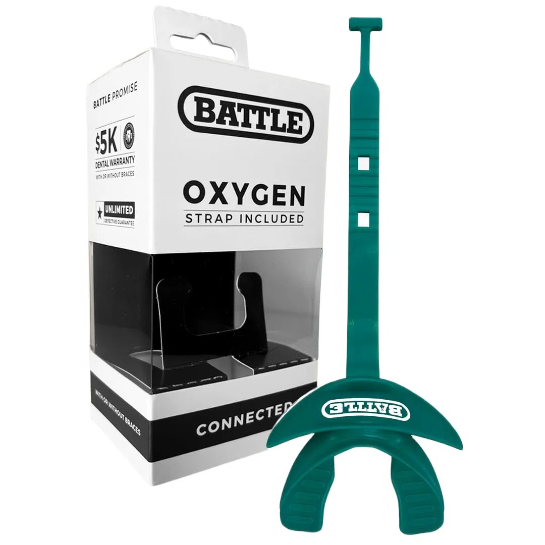 BATTLE Oxygen Lip Protector Mouthguard with Connected Strap