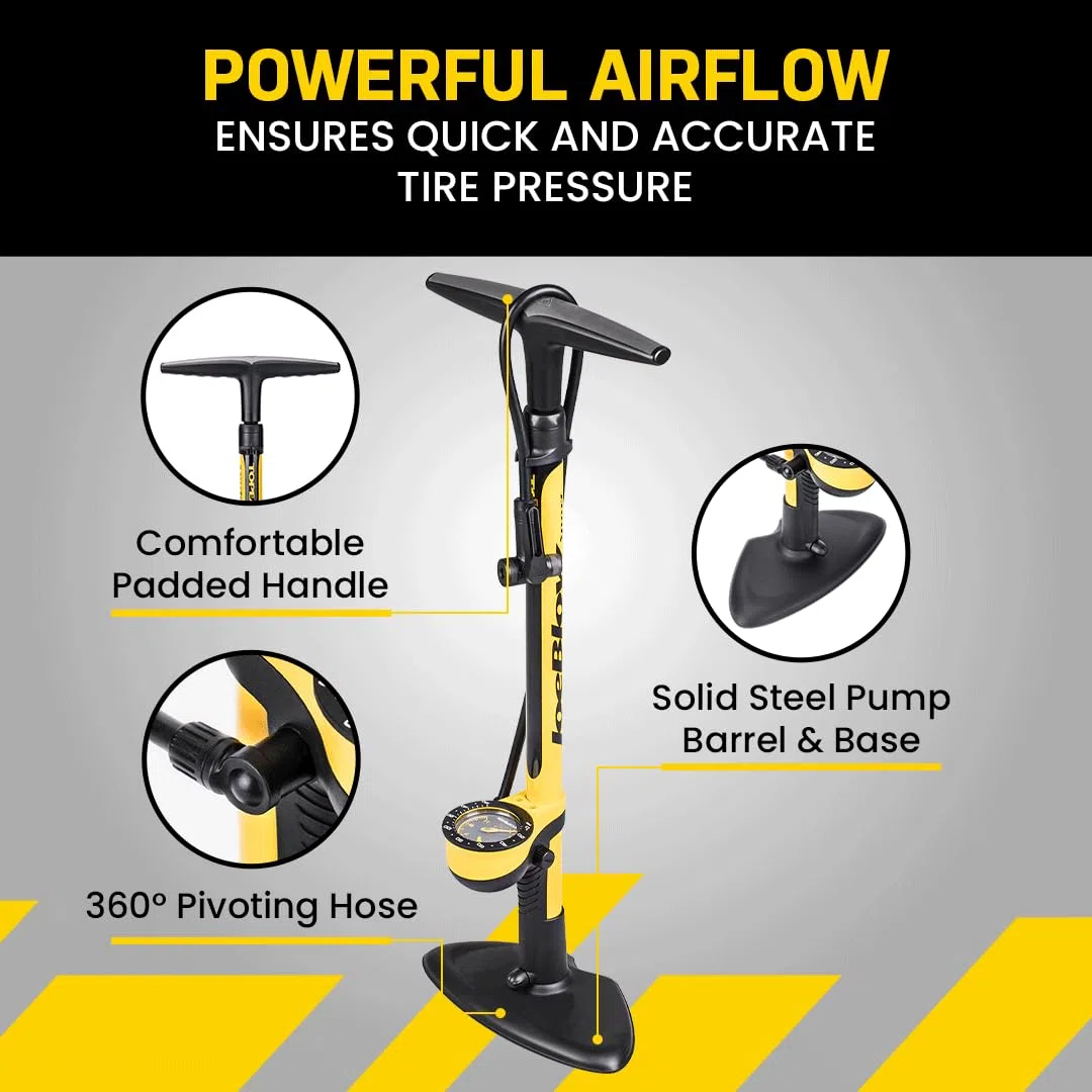 Topeak Joe Blow Sport III, Pompa a Pavimento ad Alta Pressione