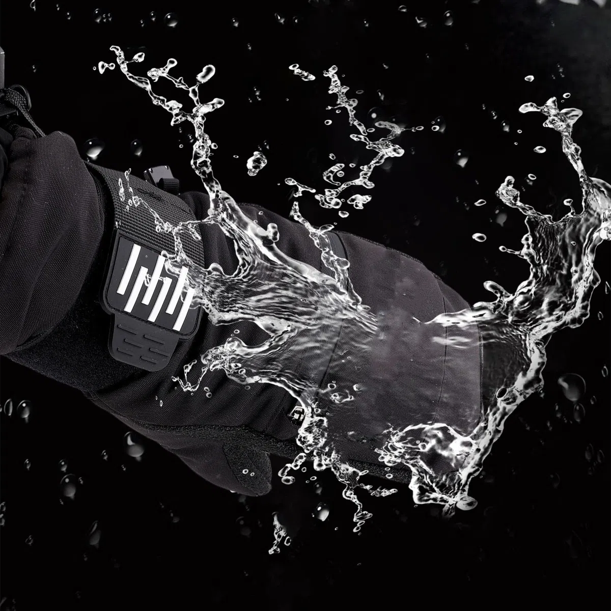 da Sci con Protezione per il Polso con Assorbimento degli Urti, Invernali da Snowboard in Fibra Aramidica per Uomo e Donna, Ciclismo, Escursionismo, Tempo Freddo, Neri