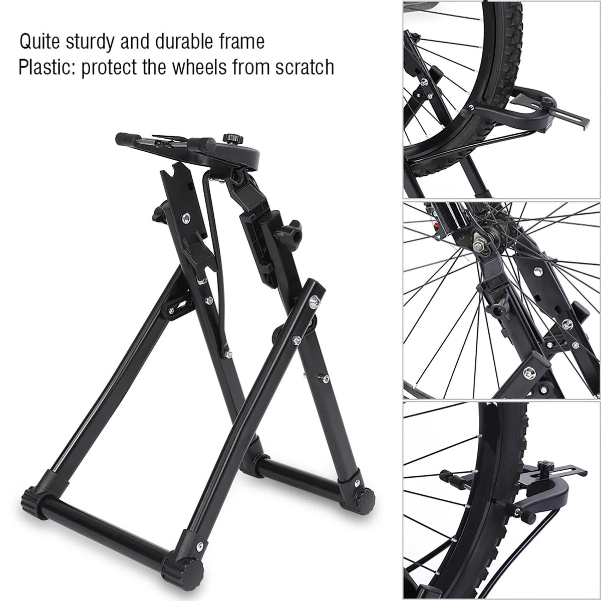 Cavalletto per Centratura Ruote Bici, Lega di Alluminio, Design Compatto, per Bici da 16-29 Pollici, per i Meccanici Domestici e il Giorno della Gara