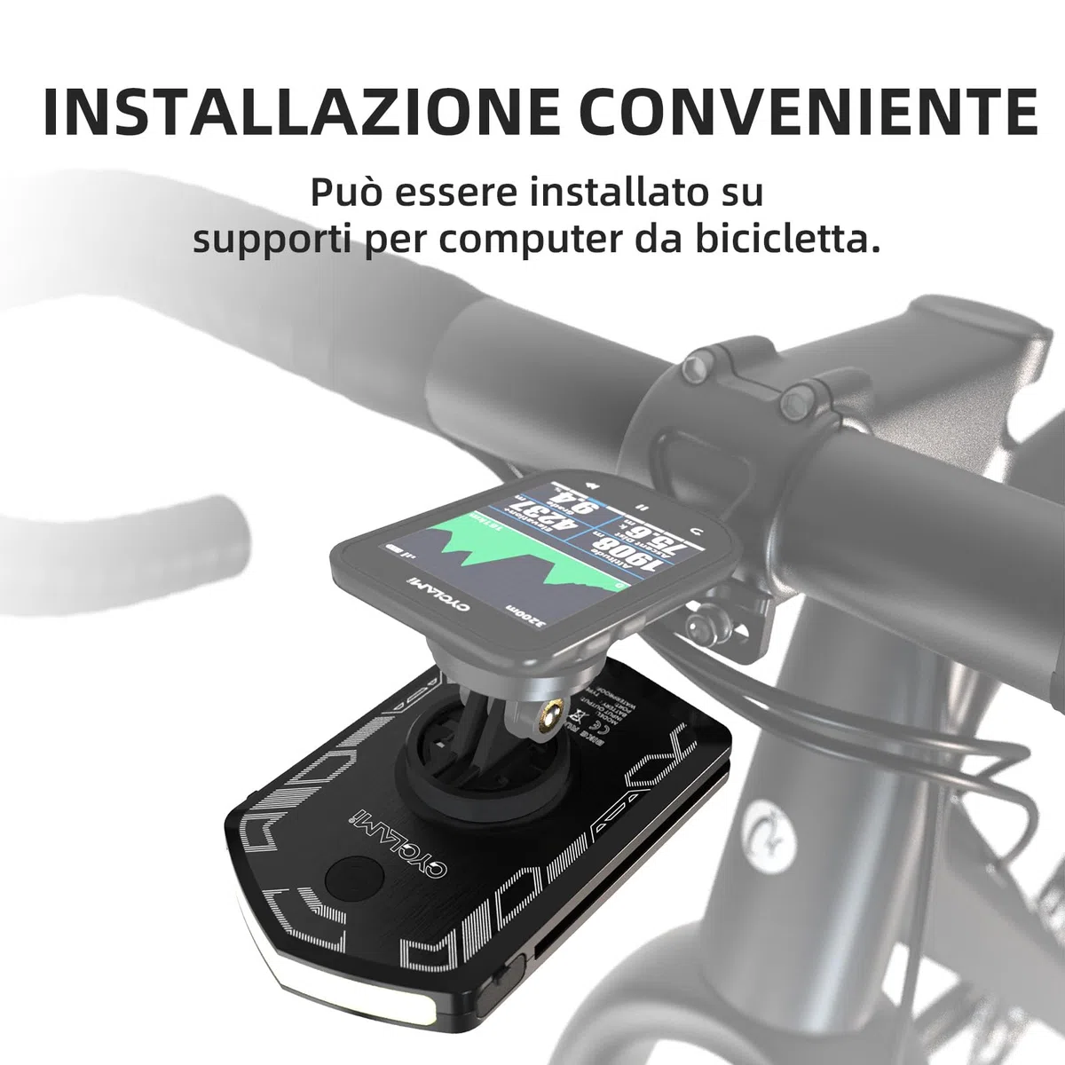 Luce Diurna per Bici 120 Lumen Luci Per Biciclette 5000mAh Autonomia 40h IPX6 Impermeabile USB-C 5 Modalità per Ciclismo Stradale MTB Notturno e Urbano