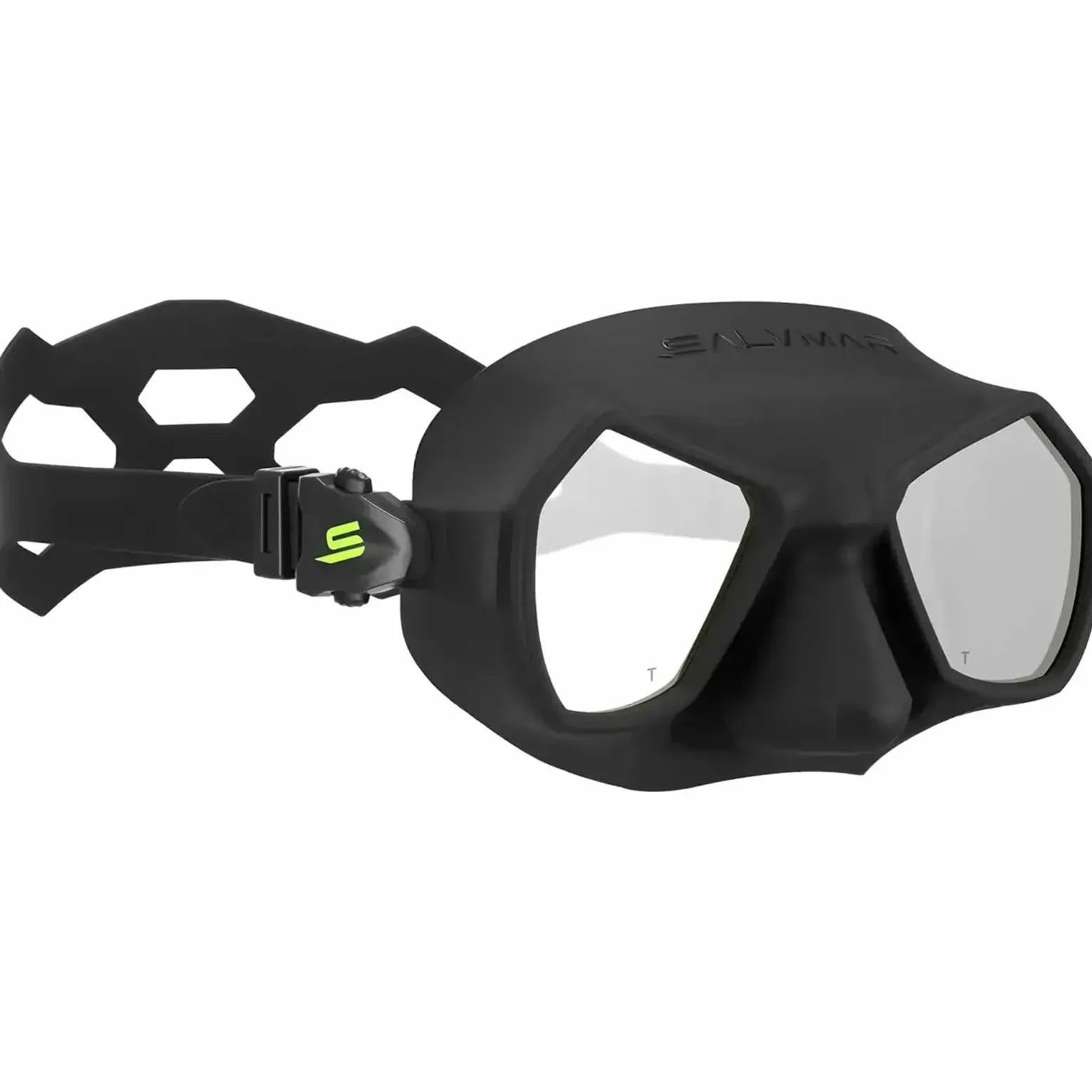 SALVIMAR Hathor Anti Fog, Maschera Adulto in Silicone con Lenti Anti Appannamento, per pesca subacquea, snorkeling e immersione, Nero