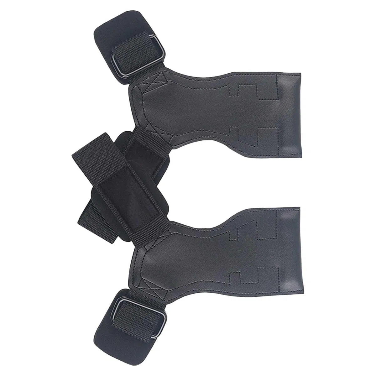 5 pz Ganci di Sollevamento - Guanti di Sollevamento con polsiera, Cinghie di Sollevamento con Power Grip per Peso Morto, Guanti di Sollevamento per Peso Massimo e ripetizioni