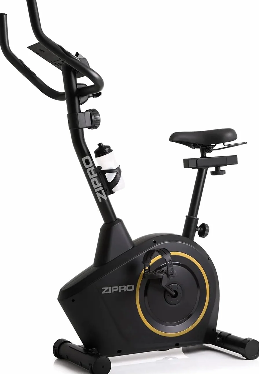 Zipro Cyclette Boost, Fitness Bike Ergometrico, Trainer Magnetico per Bicicletta, Ergometro fino a 120 kg, Bici da Interno, Cyclette per Allenamenti Domestici, Batteria Operata