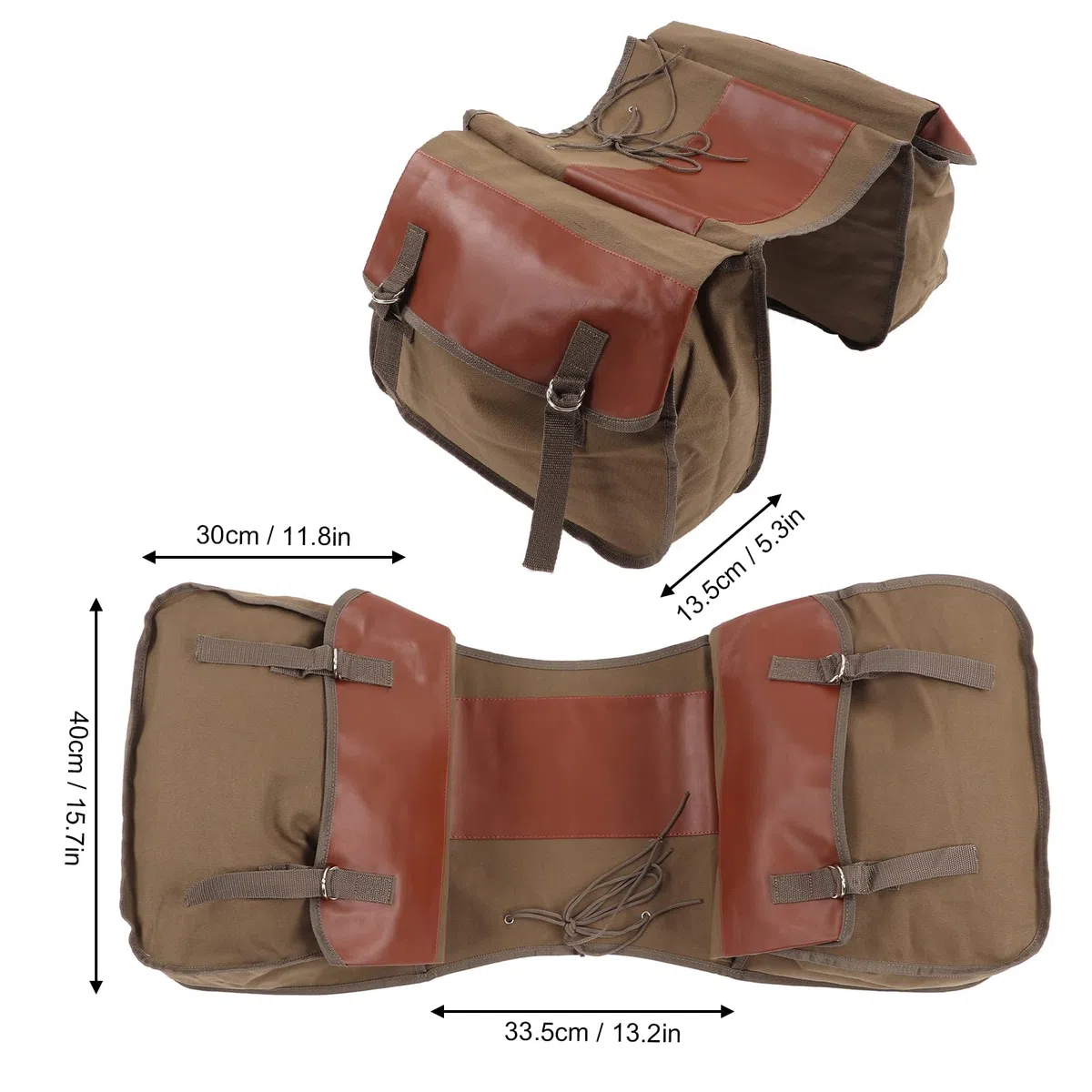 POENVFPO Borsa per Biciclette, Tela e Cuoio in Pelle Borsa per Bici da Bicchetta Sacca per Carrier Bagforto per Bagnella
