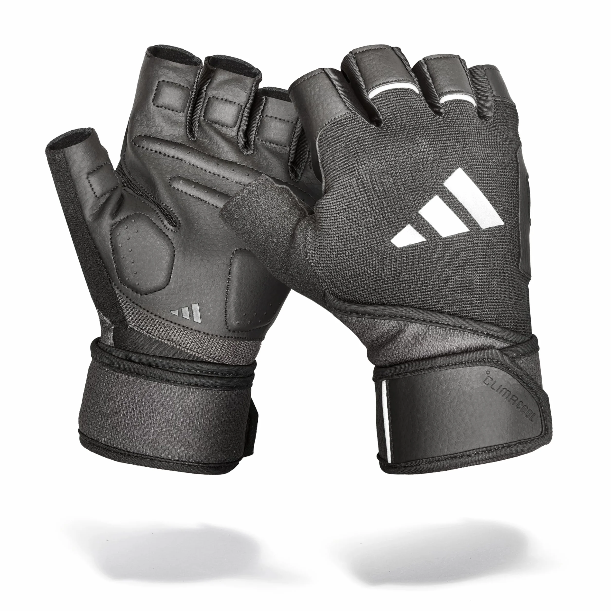 adidas Wrist Wrap - Guanti da allenamento - sudore con doppio supporto per polso in cinque misure