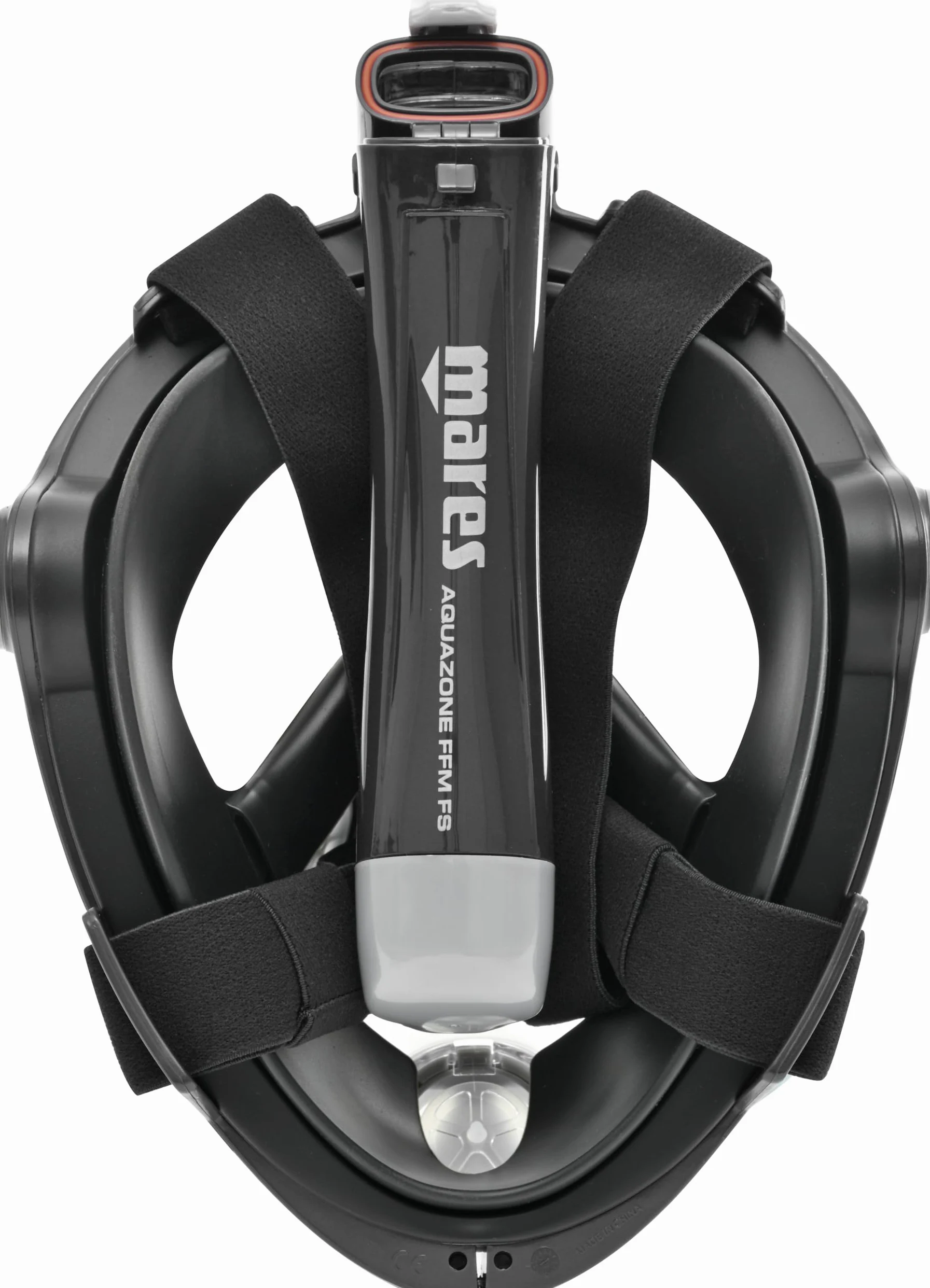 Mares Aquazone Full Face Mask - Maschera Integrale Snorkeling Adulto, Facciale in Silicone, Boccaglio Pieghevole, 3 Taglie