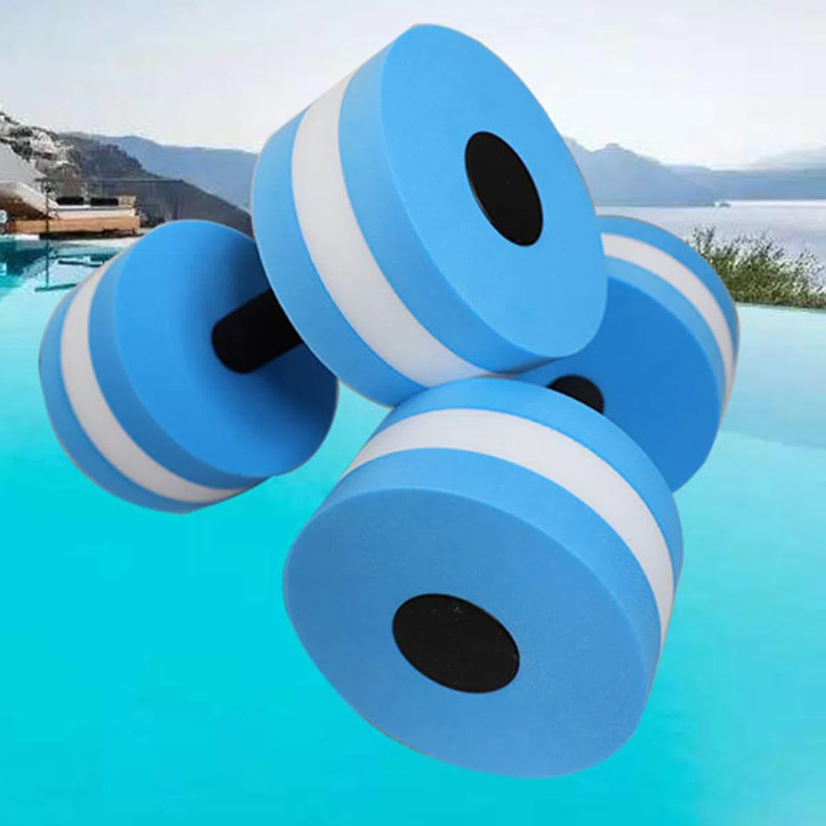 Pesi da piscina per esercizi in acqua, manubri per fitness acquatico, attrezzatura aerobica in acqua, per donne, uomini, adulti, allenamento, piscina, spa