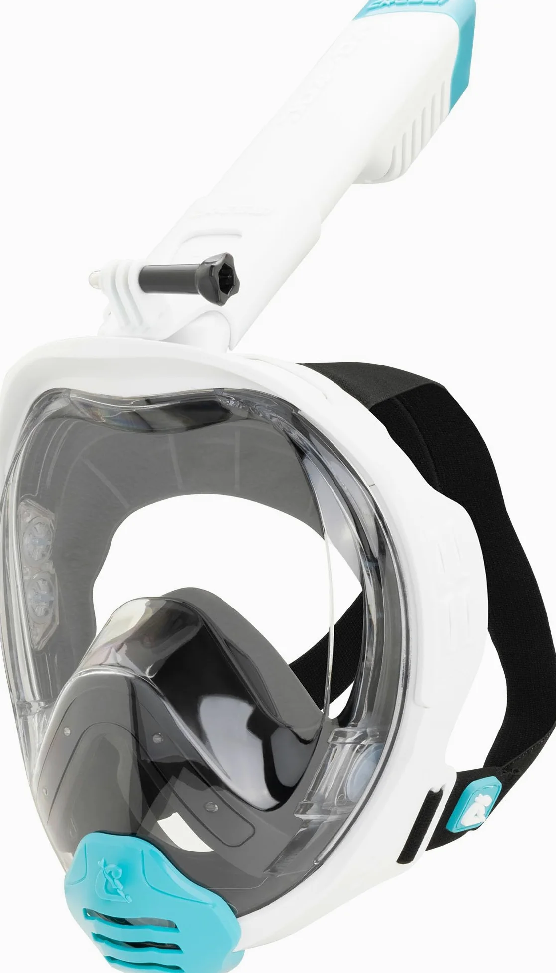 CRESSI dal 1946 Kairon Maschera Integrale Snorkeling Adulti-Bianco/Acquamarina S/M