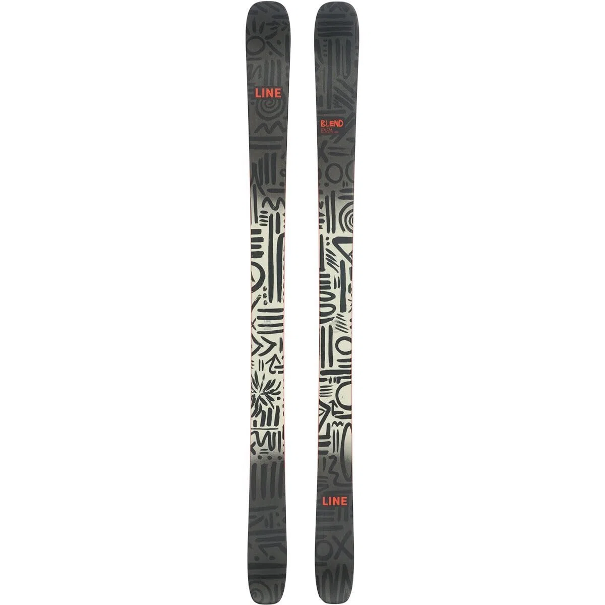 LINE Sci da neve da uomo Blend Carbon Durable Stable Lightweight Freestyle 2024