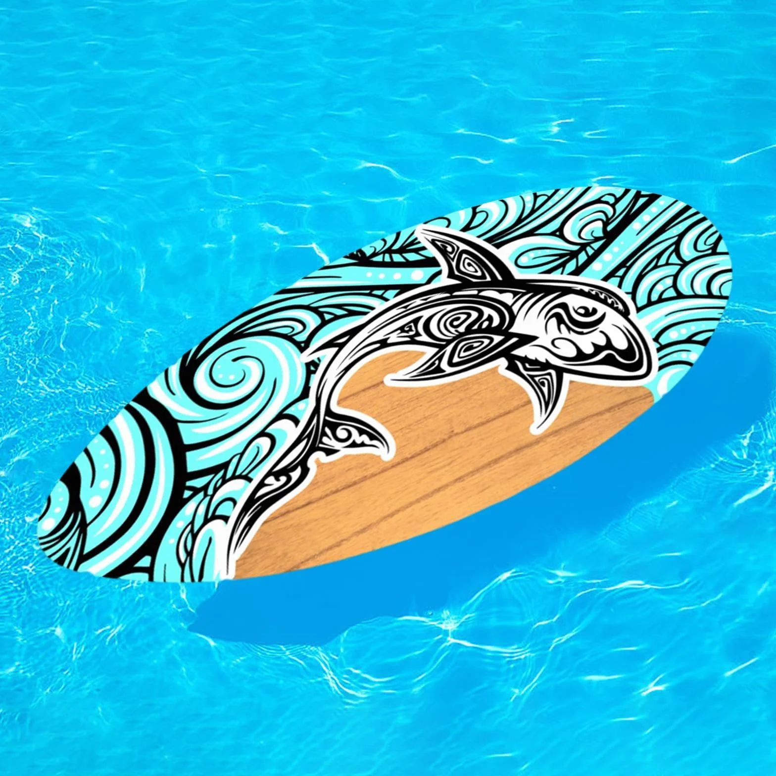 Baoblaze Skimboard Skimboard in Legno Skimboarding 35 Pollici Sport Acquatici Tavola da Surf Spiaggia Sand Board per Ragazzi Ragazze Adolescenti Adulti