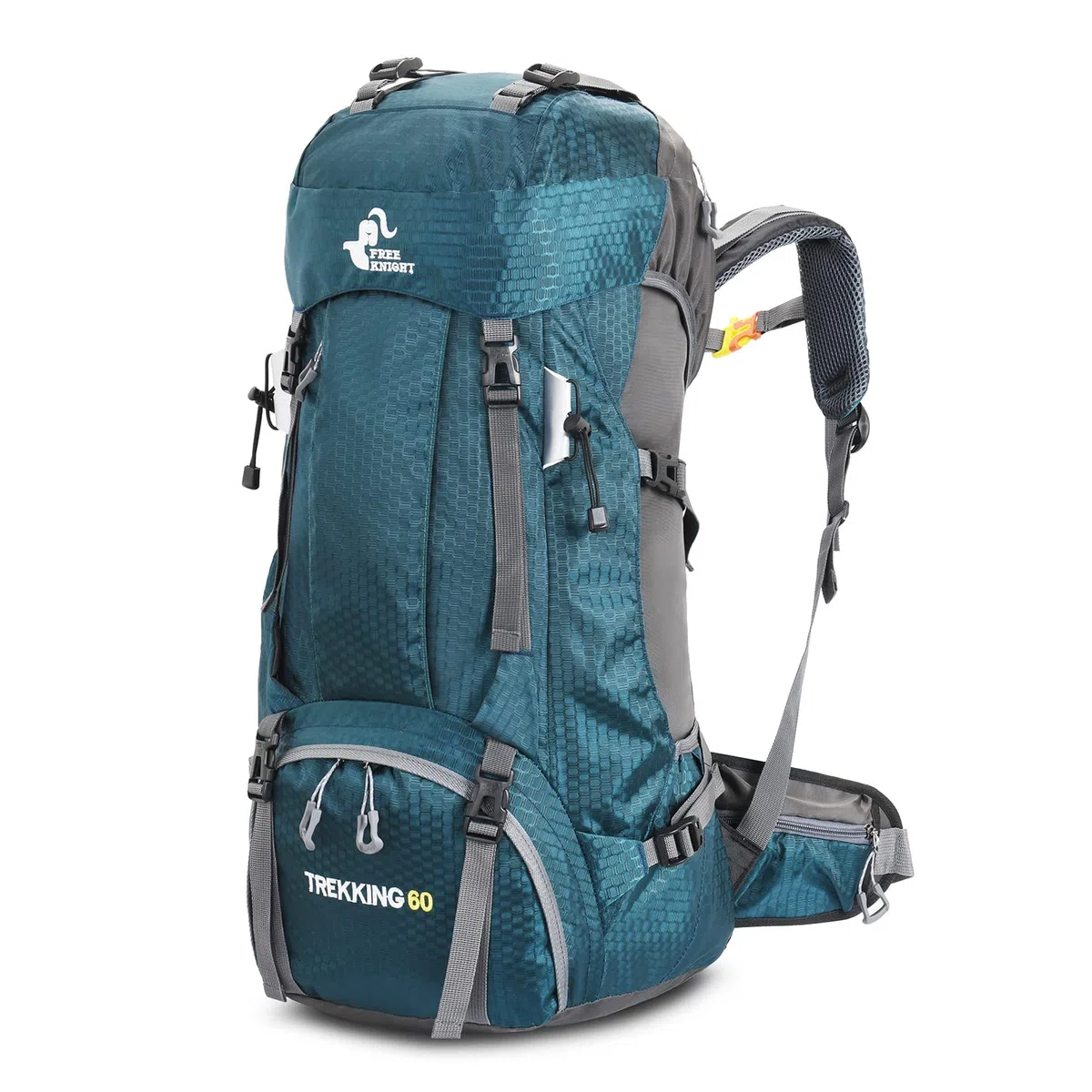 Bseash 60L impermeabile zaino da trekking leggero con copertura antipioggia, zaino da viaggio sport all'aperto per arrampicata campeggio turismo